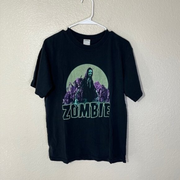 Vintage Rob Zombie Shirt Mens Medium Living Dead Girl Front Back Graphic Horror